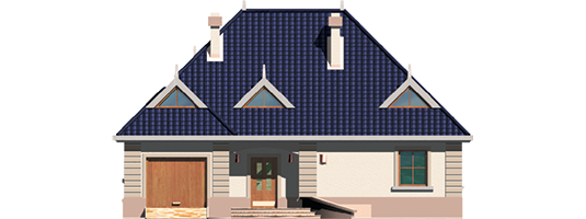 Lidia g1 - Projekt domu Lidia G1 - elewacja frontowa