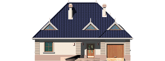 Lidia g1 - Projekt domu Lidia G1 - elewacja frontowa