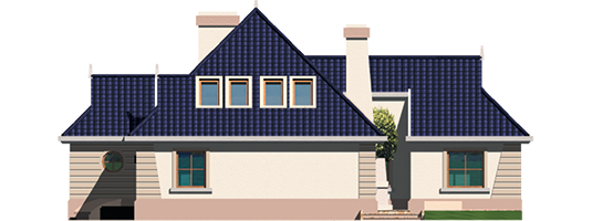 Lidia g1 - Projekt domu Lidia G1 - elewacja prawa