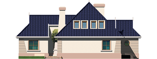 Lidia g1 - Projekt domu Lidia G1 - elewacja prawa