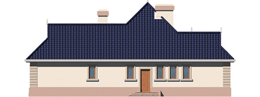 Lidia g1 - Projekt domu Lidia G1 - elewacja lewa