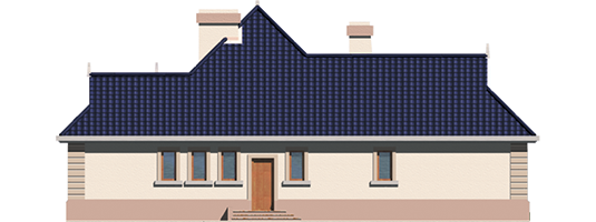 Lidia g1 - Projekt domu Lidia G1 - elewacja lewa