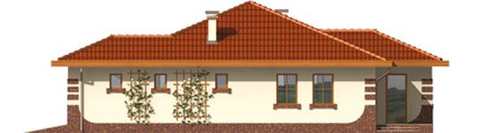 Rubert G1 - Projekt domu Rufina G1 - elewacja prawa