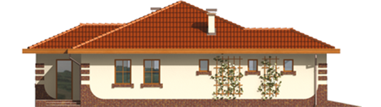 Rubert G1 - Projekt domu Rufina G1 - elewacja prawa