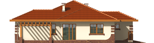 Rubert G1 - Projekt domu Rufina G1 - elewacja lewa