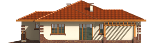 Rubert G1 - Projekt domu Rufina G1 - elewacja lewa