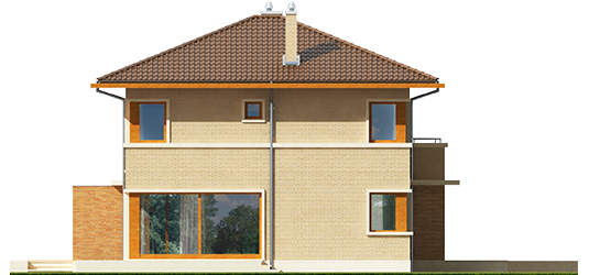 Rodrigo IV G2 - Projekt domu Rodrigo IV G2 - elewacja lewa