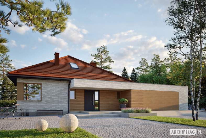 Projekt domu Daniel XI G2 - wizualizacja frontowa
