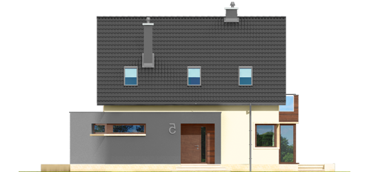 Mati - Projekt domu Mati - elewacja frontowa