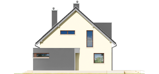 Mati - Projekt domu Mati - elewacja prawa