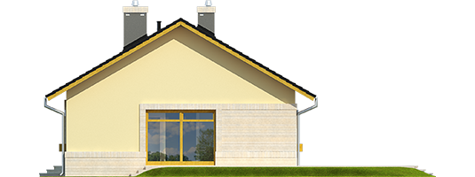 Erin IV - Projekty domów ARCHIPELAG - Erin IV - elewacja lewa