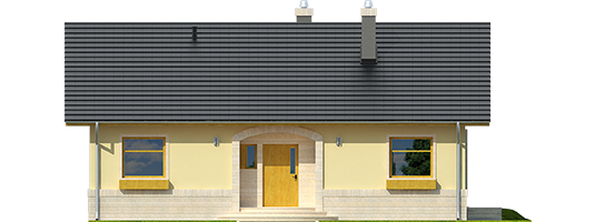 Erin IV - Projekty domów ARCHIPELAG - Erin IV - elewacja frontowa