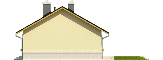 Erin IV - Projekty domów ARCHIPELAG - Erin IV - elewacja prawa