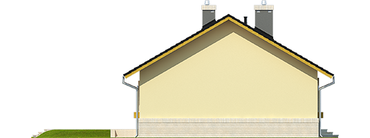 Erin IV - Projekty domów ARCHIPELAG - Erin IV - elewacja prawa