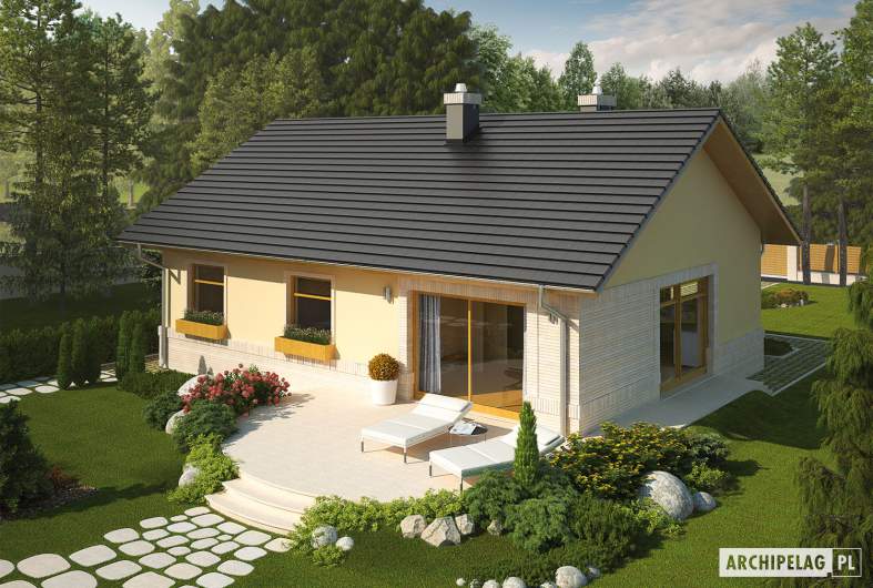Projekt domu Erin IV - Projekty domów ARCHIPELAG - Erin IV - widok z góry