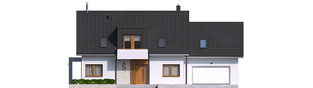 Projekt domu Katrina G2 - elewacja frontowa