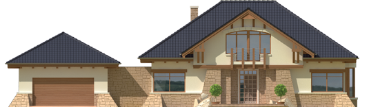 Edward G2 - Projekt domu Edward G2 - elewacja frontowa