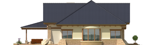 Edward G2 - Projekt domu Edward G2 - elewacja lewa