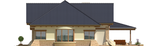 Edward G2 - Projekt domu Edward G2 - elewacja lewa