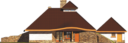 Kate II - Projekt domu Kazia II G2 - elewacja tylna