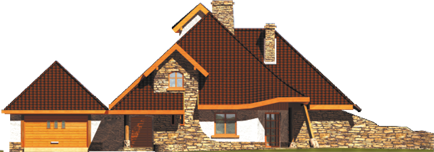 Kate II - Projekt domu Kazia II G2 - elewacja frontowa