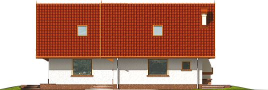 Zac II - Projekt domu Ziutka II - elewacja prawa