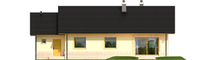 Projekt domu Erin II G1 MULTI-COMFORT - elewacja tylna