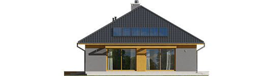 David G1 - Projekt domu Dawid G1 - elewacja lewa