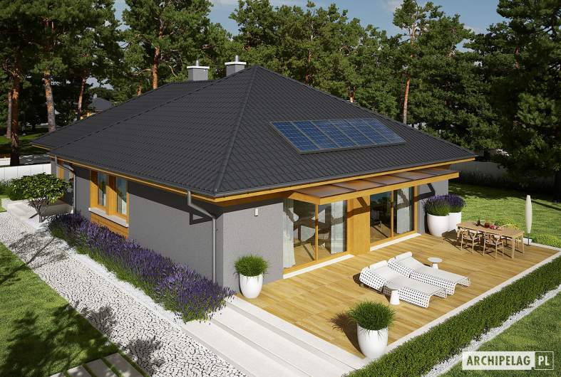 Projekt domu Dawid G1 - widok z góry