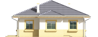 Nora - Projekt domu Nora - elewacja frontowa