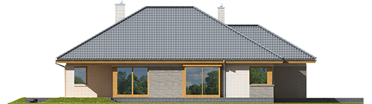 Glen V G1 - Projekty domów ARCHIPELAG - Glen V G1 - elewacja lewa