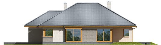 Glen V G1 - Projekty domów ARCHIPELAG - Glen V G1 - elewacja lewa