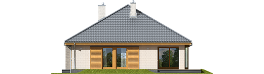 Glen V G1 - Projekty domów ARCHIPELAG - Glen V G1 - elewacja tylna