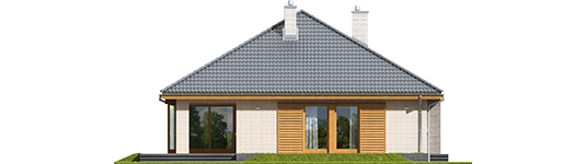 Glen V G1 - Projekty domów ARCHIPELAG - Glen V G1 - elewacja tylna