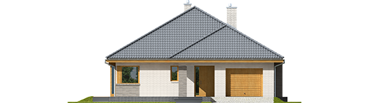 Glen V G1 - Projekty domów ARCHIPELAG - Glen V G1 - elewacja frontowa