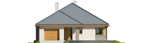 Glen V G1 - Projekty domów ARCHIPELAG - Glen V G1 - elewacja frontowa