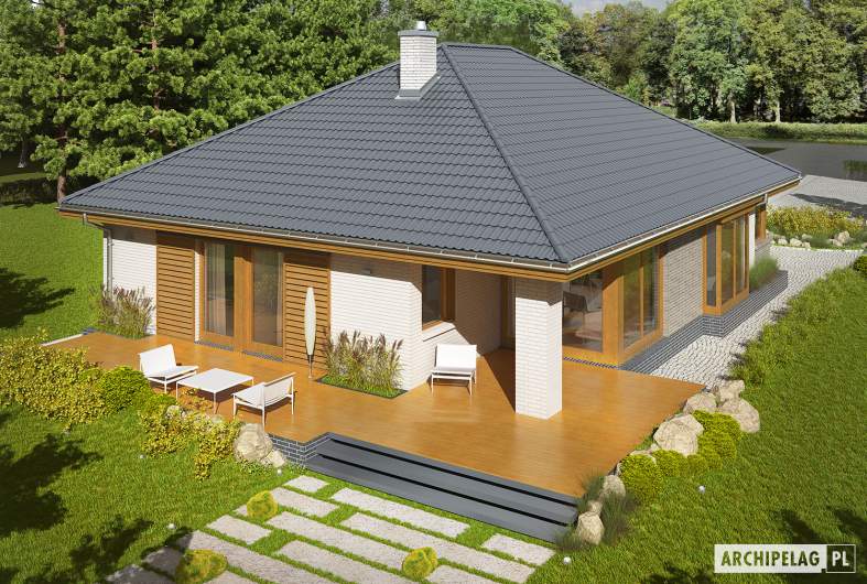 Projekt domu Glen V G1 - Projekty domów ARCHIPELAG - Glen V G1 - widok z góry