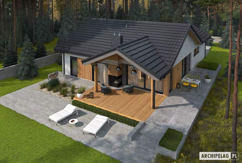 Projekt domu Simon IV G2 - widok z góry