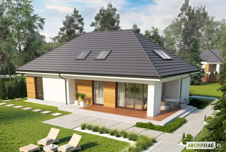 Projekt domu Olaf G2 ENERGO PLUS - widok z góry