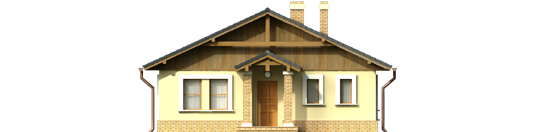 Bogna I - Projekt domu Bogna - elewacja frontowa