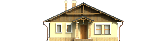 Bogna I - Projekt domu Bogna - elewacja frontowa