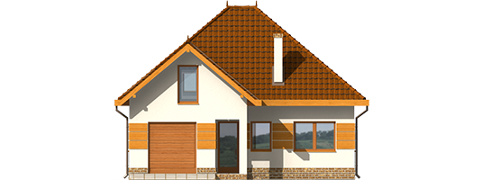Agnes G1 - Projekt domu Agnes G1 - elewacja frontowa
