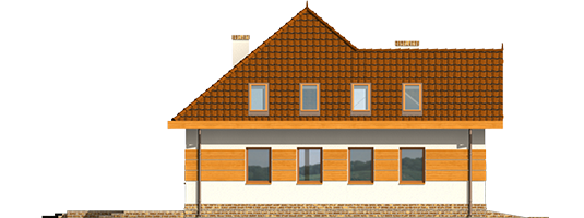 Agnes G1 - Projekt domu Agnes G1 - elewacja lewa