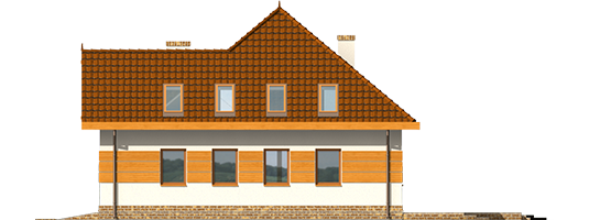 Agnes G1 - Projekt domu Agnes G1 - elewacja lewa