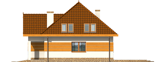 Agnes G1 - Projekt domu Agnes G1 - elewacja prawa