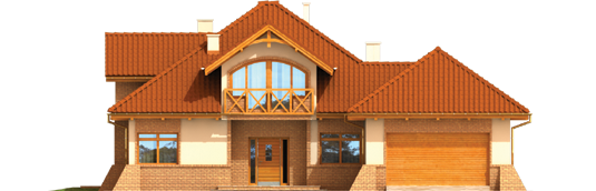Mateus G2 - Projekt domu Mateusz G2 - elewacja frontowa
