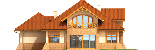 Mateus G2 - Projekt domu Mateusz G2 - elewacja tylna