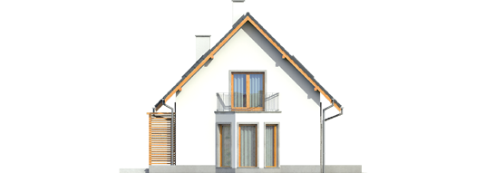 Ben G1 - Projekty domów ARCHIPELAG - Ben G1 - elewacja prawa