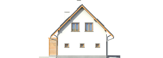 Ben G1 - Projekty domów ARCHIPELAG - Ben G1 - elewacja lewa