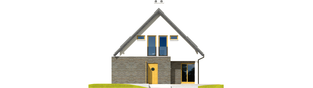 Projekt domu Tim - elewacja lewa